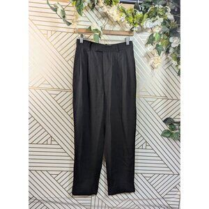 EVERLANE Women's High Waisted Black Trousers 100% Lyocell Cuffed Size 00